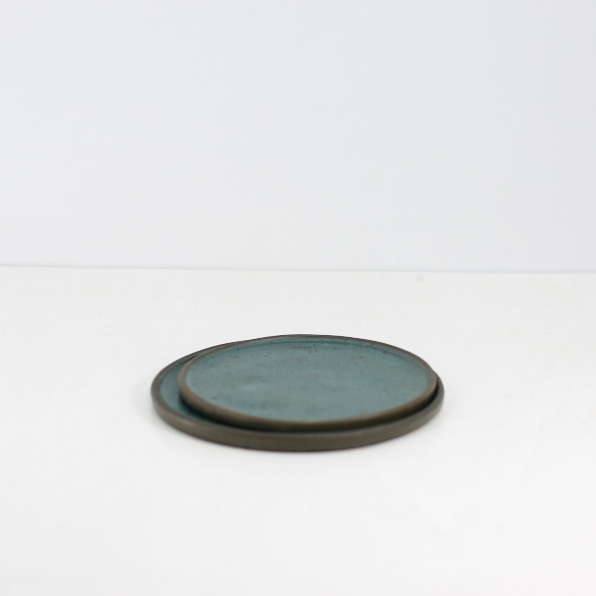 El Yapımı Seramik Yuvarlak Tabak I Bardak Altı - 15 cm - Görsel 10