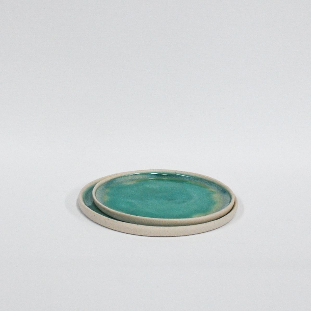 El Yapımı Seramik Yuvarlak Tabak I Bardak Altı - 15 cm - Görsel 13