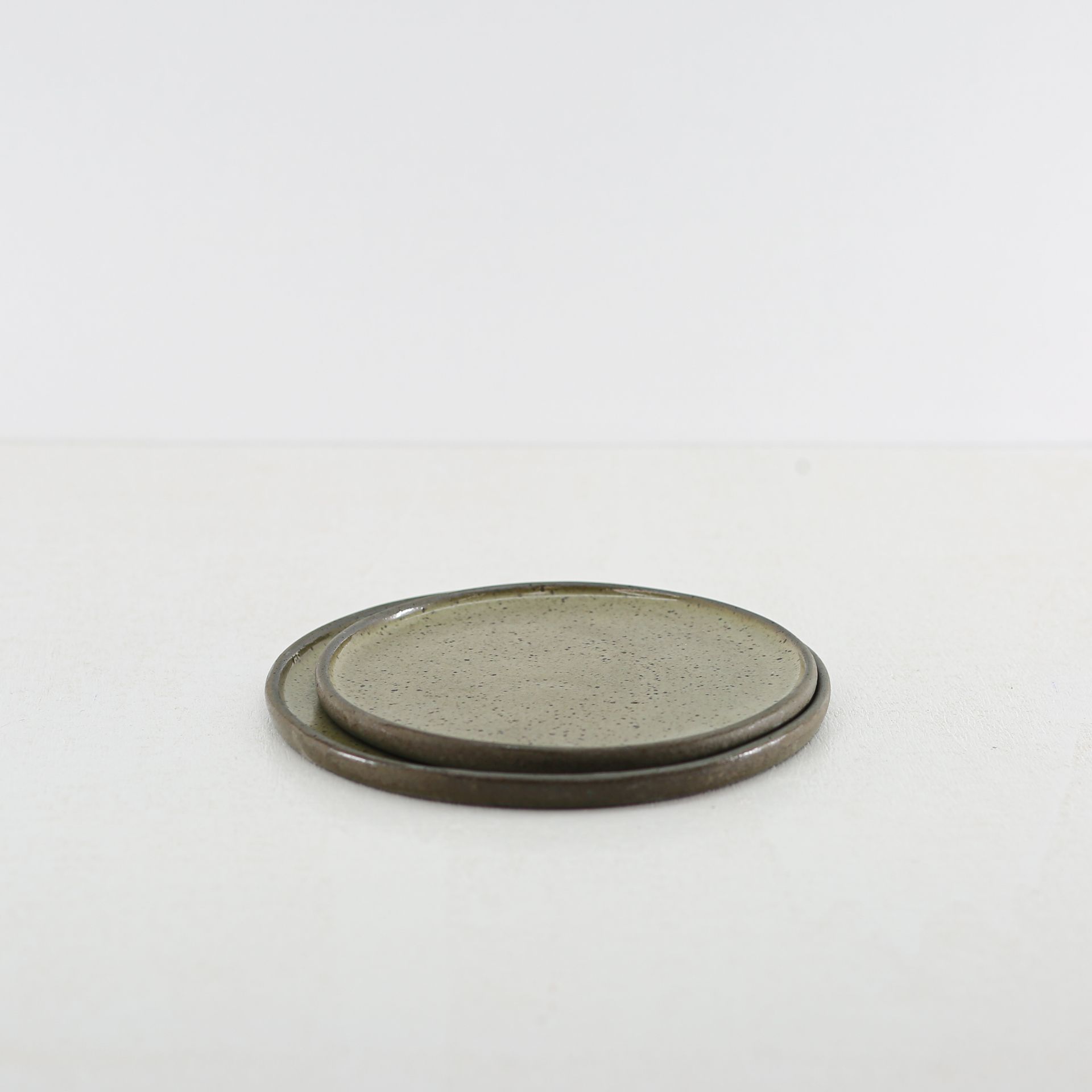 El Yapımı Seramik Yuvarlak Tabak I Bardak Altı - 15 cm - Görsel 5