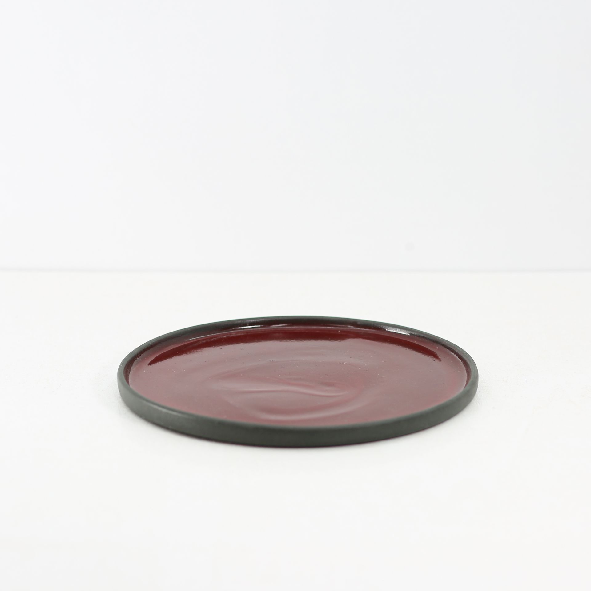 El yapımı Seramik Yuvarlak Servis Tabağı - 22 cm - Görsel 7