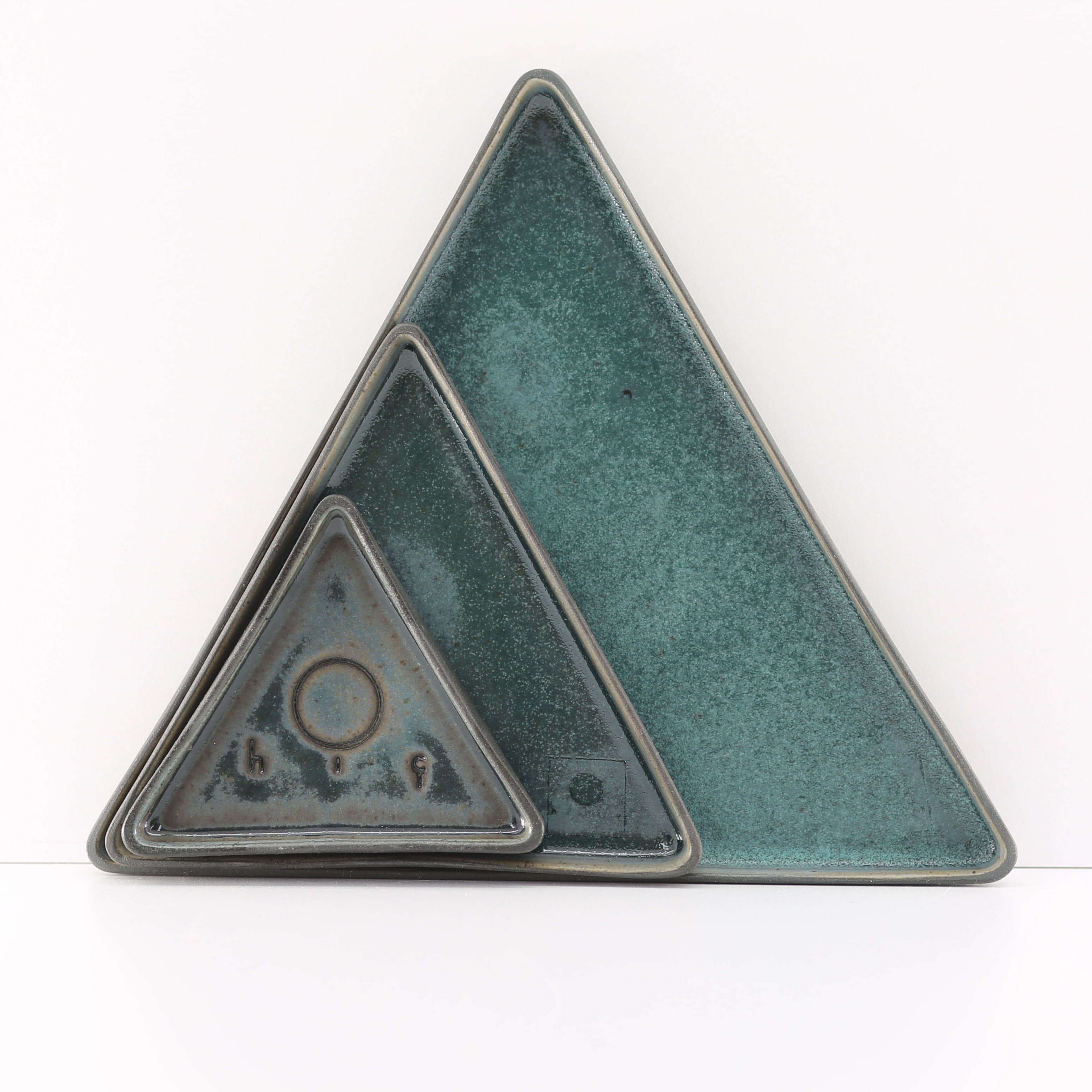 3'lü Üçgen Tabak Seti - Görsel 2