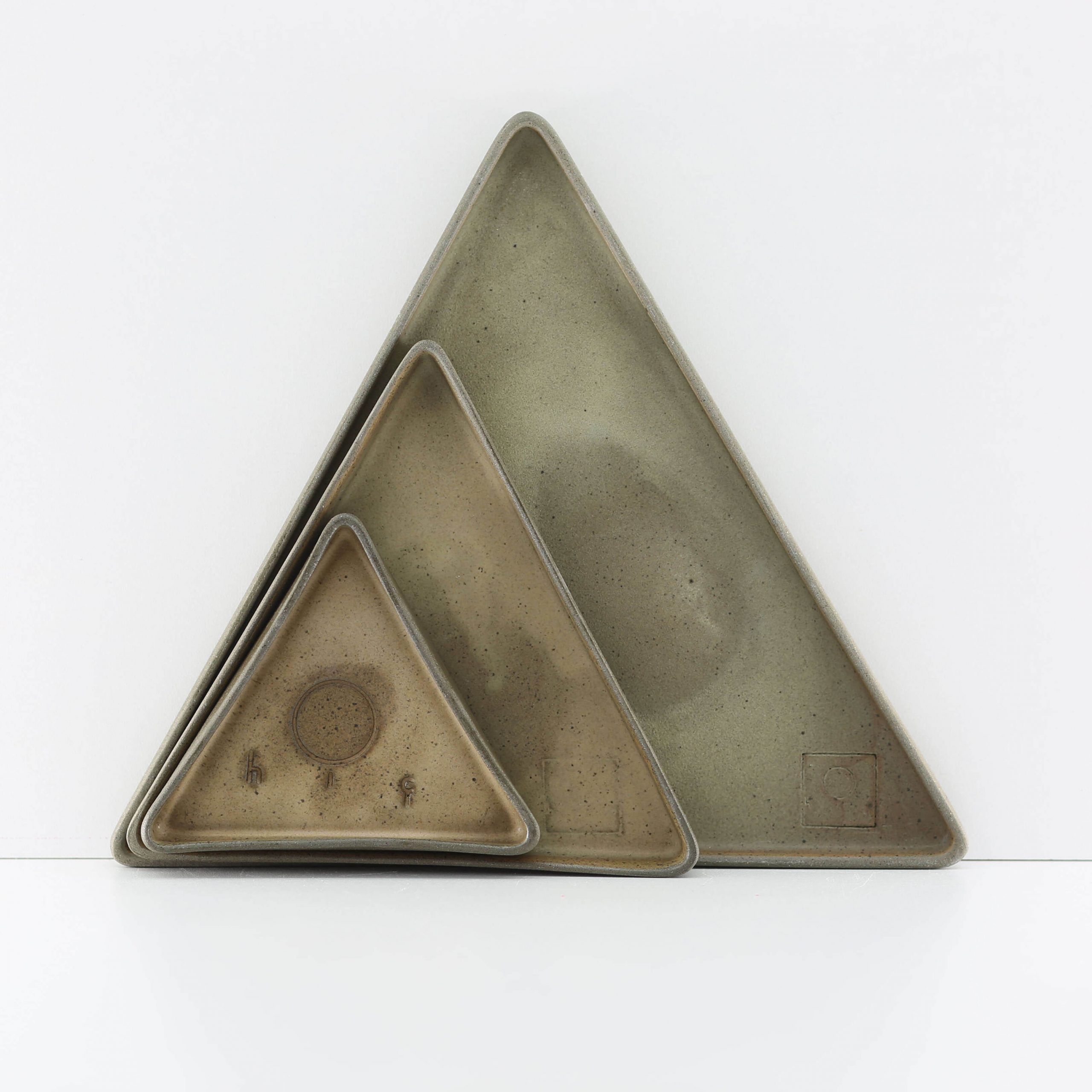 3'lü Üçgen Tabak Seti - Görsel 6