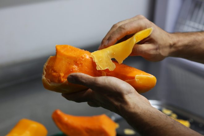 Kuru dinlendirme yöntemiyle 15 gün balmumunda bekleterek hazırlanan balkabağımız.