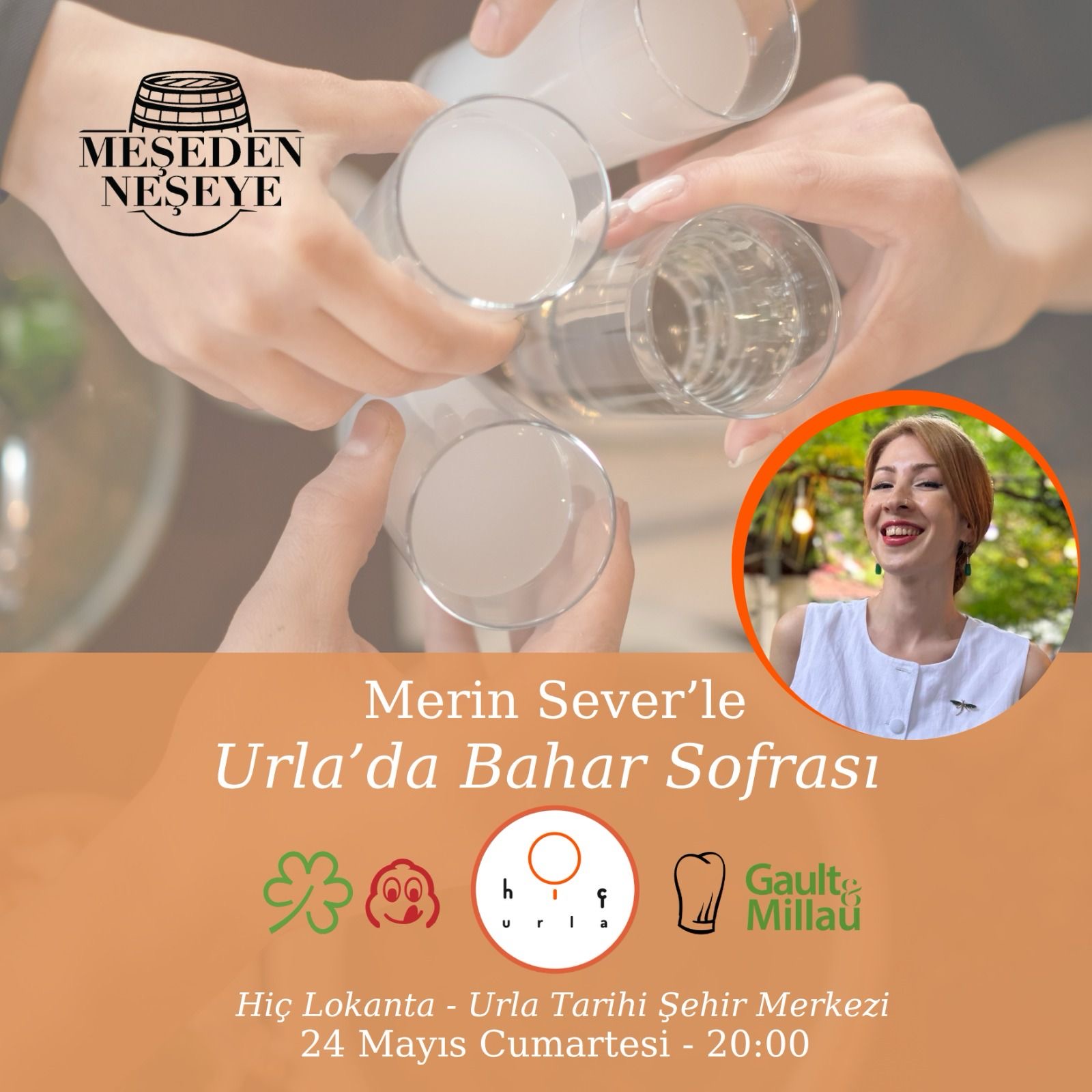 Merin Sever ile Urla’da Bahar Sofrası Rezervasyonu